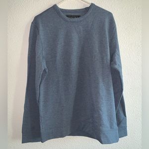 Men’s Jachs New York Men's Crew Neck Sweater Pullover (Blue, Medium)